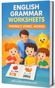 English Grammar Worksheets Phonics Vowel Words